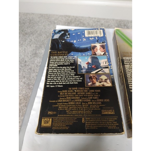 Star Wars VHS Special Edition Empire Strikes Back Return of The Jedi Phantom Men - Picture 3 of 6